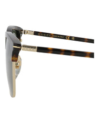 Gucci Mens Round/Oval Havana Gold Green Fashion Designer Eyewear