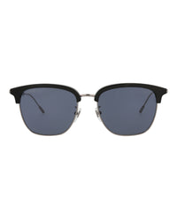 Gucci Mens Round/Oval Black Ruthenium Blue Fashion Designer Eyewear