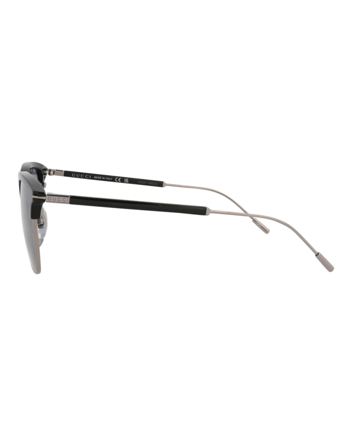 Gucci Mens Round/Oval Black Ruthenium Blue Fashion Designer Eyewear