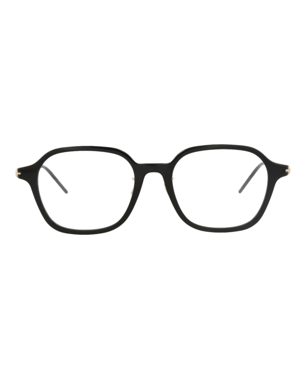 Gucci Womens Square/Rectangle Black Gold Transparent Fashion Designer Eyewear