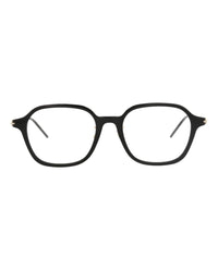 Gucci Womens Square/Rectangle Black Gold Transparent Fashion Designer Eyewear