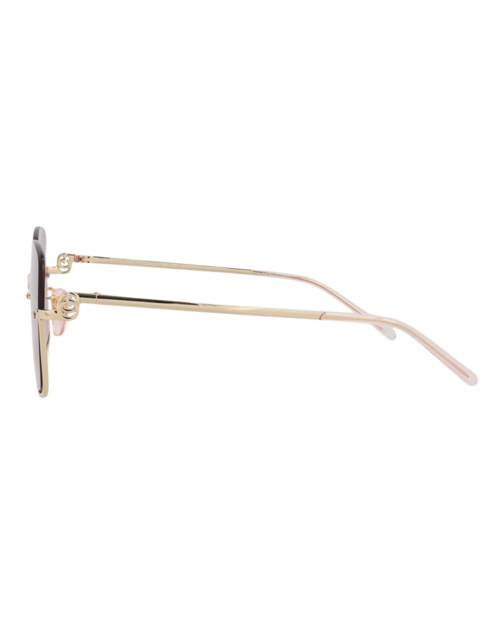 Gucci Gucci Womens Square/Rectangle Gold Gold Red Fashion Designer Eyewear