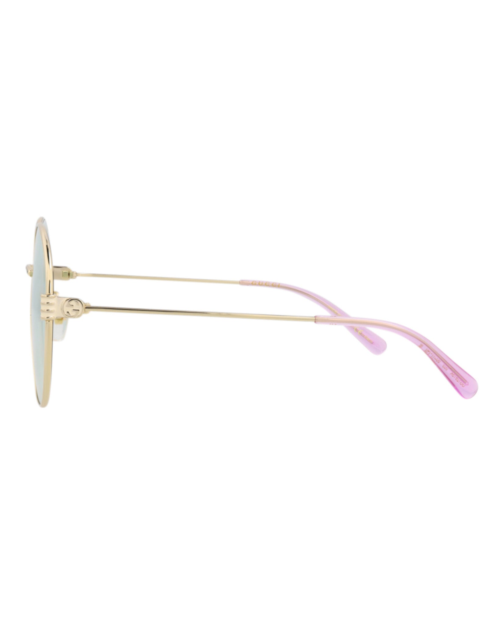 Gucci Womens Round/Oval Gold Gold Green Fashion Designer Eyewear