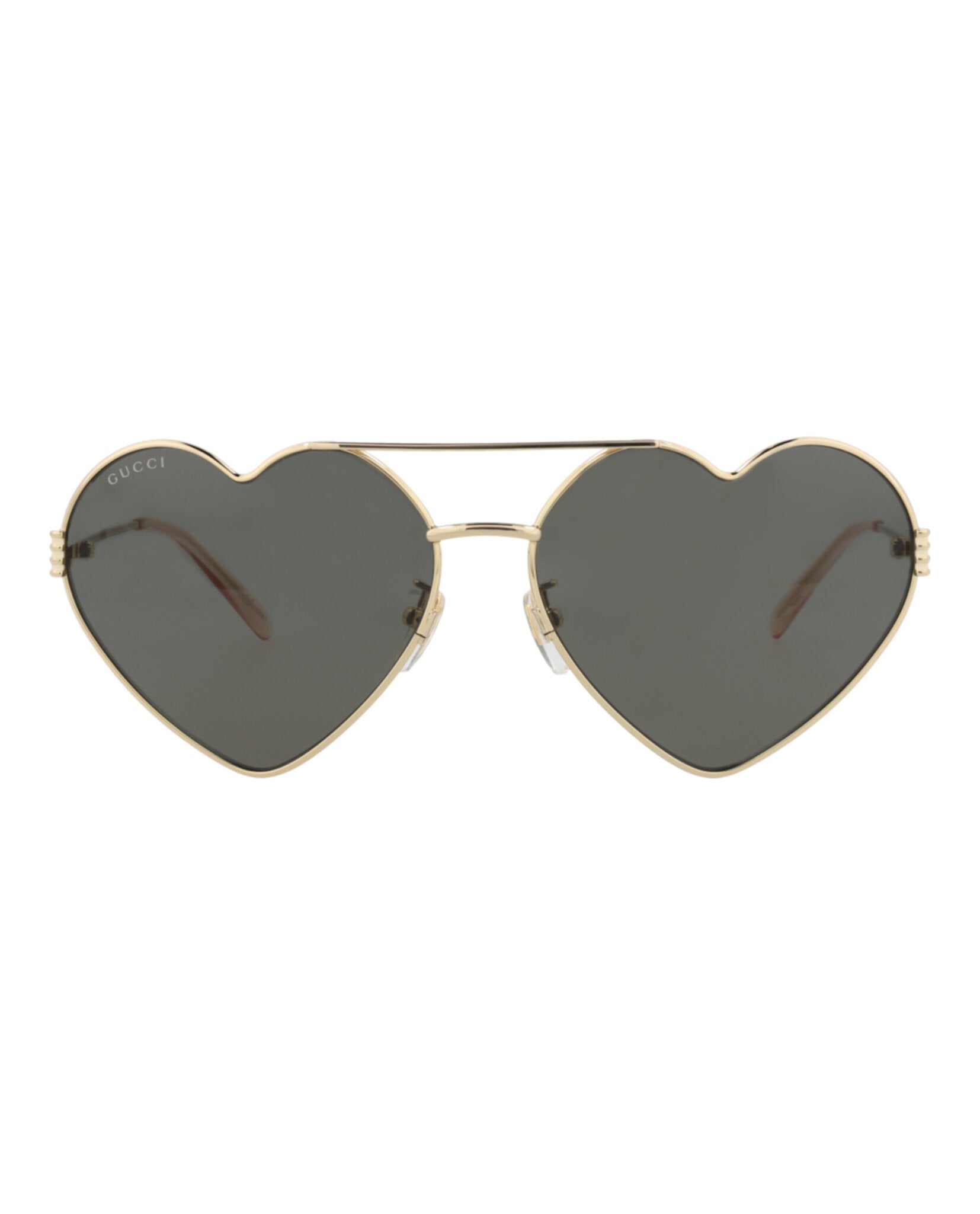 Gucci Gucci Womens Cat Eye Gold Gold Grey Fashion Designer Eyewear