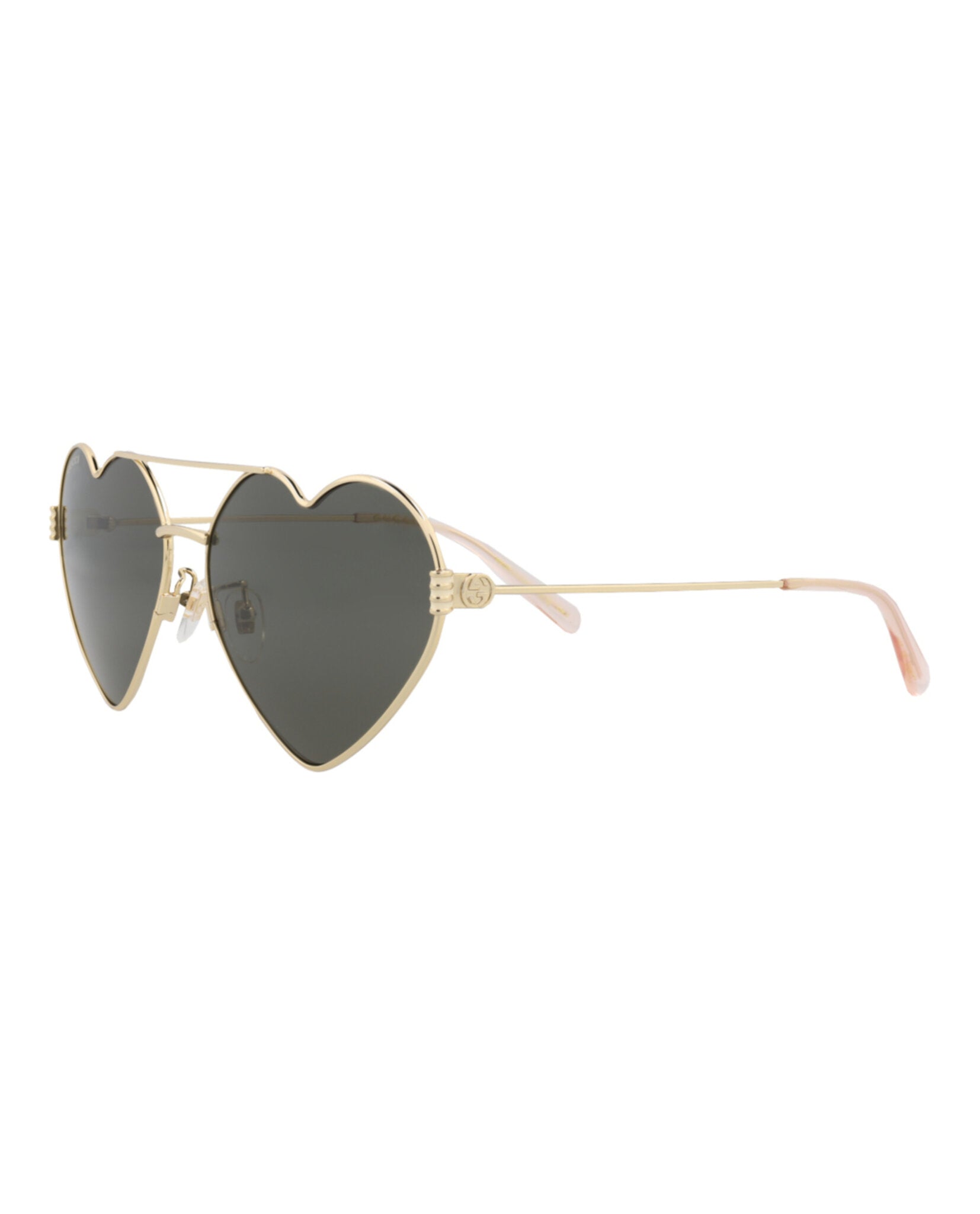 Gucci Gucci Womens Cat Eye Gold Gold Grey Fashion Designer Eyewear