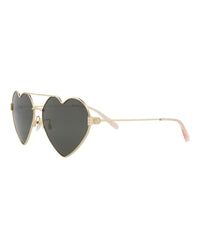 Gucci Gucci Womens Cat Eye Gold Gold Grey Fashion Designer Eyewear