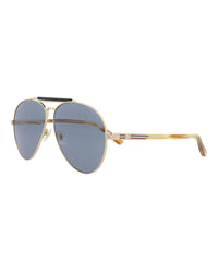 Gucci Gucci Mens Aviator Gold Havana Grey Fashion Designer Eyewear