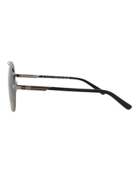 Gucci Mens Aviator Ruthenium Black Grey Fashion Designer Eyewear