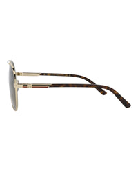 Gucci Gucci Mens Aviator Gold Havana Brown Fashion Designer Eyewear