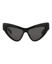 Gucci Womens Cat Eye Black Black Grey Fashion Designer Eyewear