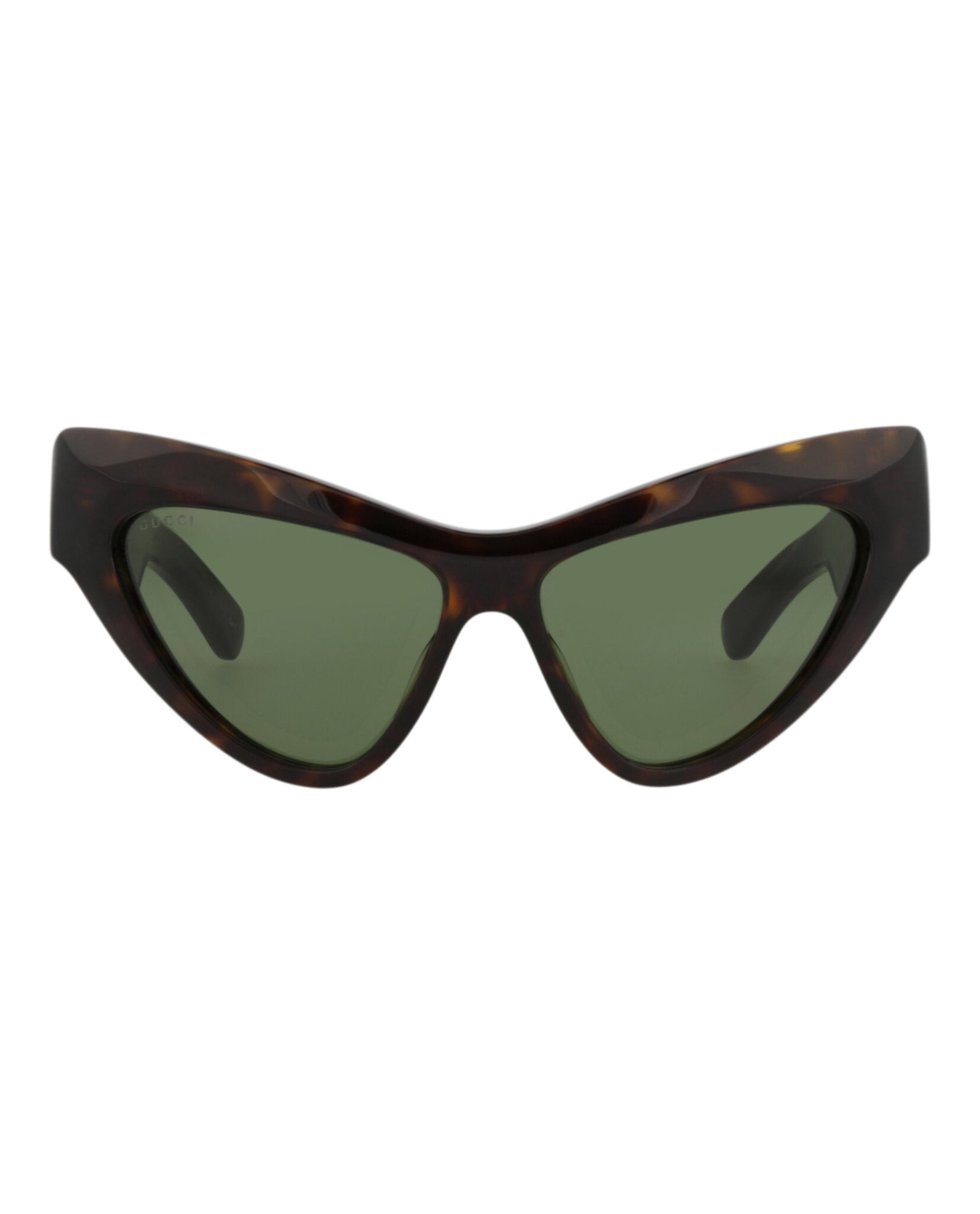 Gucci Womens Cat Eye Havana Havana Green Fashion Designer Eyewear