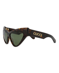 Gucci Womens Cat Eye Havana Havana Green Fashion Designer Eyewear