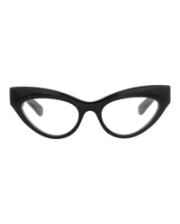 Gucci Womens Cat Eye Black Black Transparent Fashion Designer Eyewear