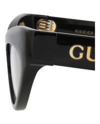 Gucci Womens Cat Eye Black Black Transparent Fashion Designer Eyewear