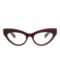Gucci Gucci Womens Cat Eye Red Red Transparent Fashion Designer Eyewear