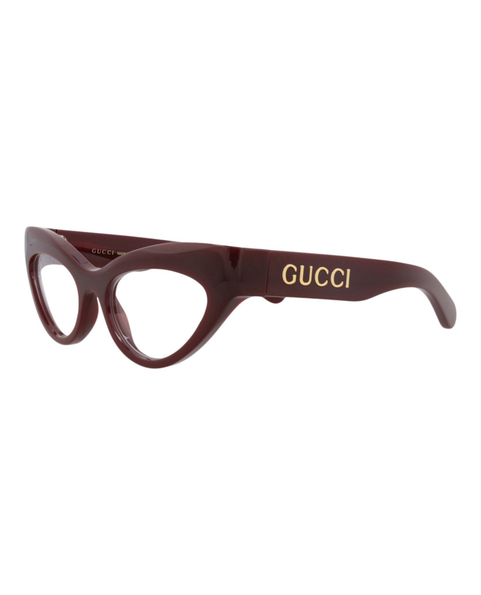 Gucci Gucci Womens Cat Eye Red Red Transparent Fashion Designer Eyewear