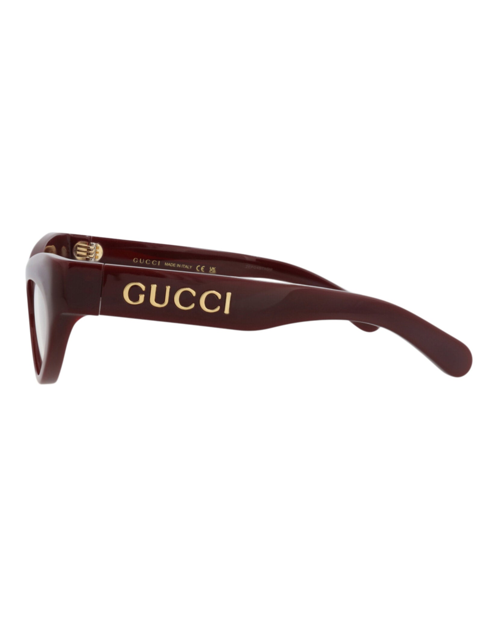 Gucci Gucci Womens Cat Eye Red Red Transparent Fashion Designer Eyewear