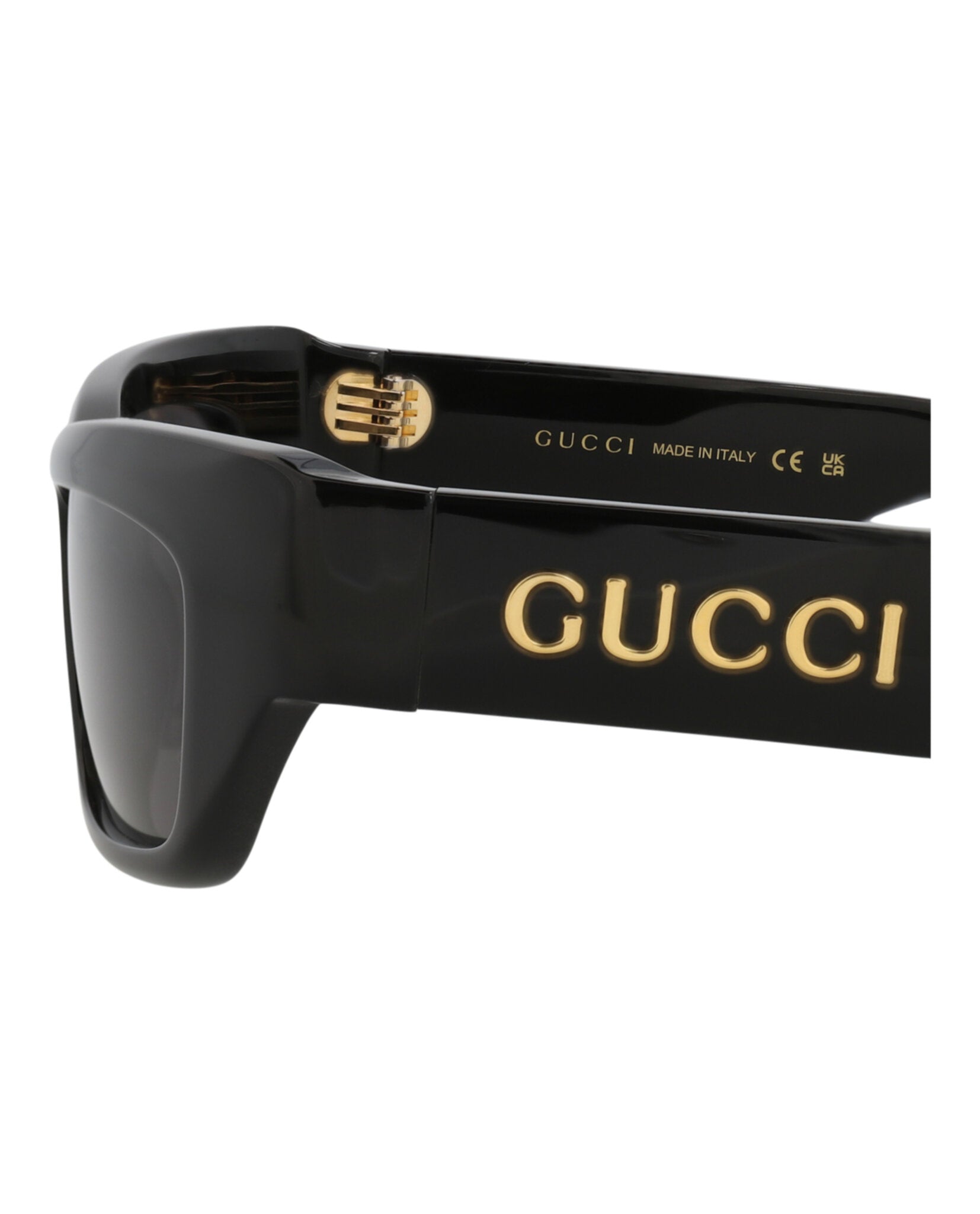Gucci Gucci Mens Cat Eye Black Black Grey Fashion Designer Eyewear