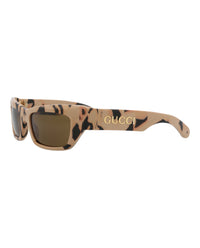 Gucci Mens Cat Eye Havana Havana Brown Fashion Designer Eyewear