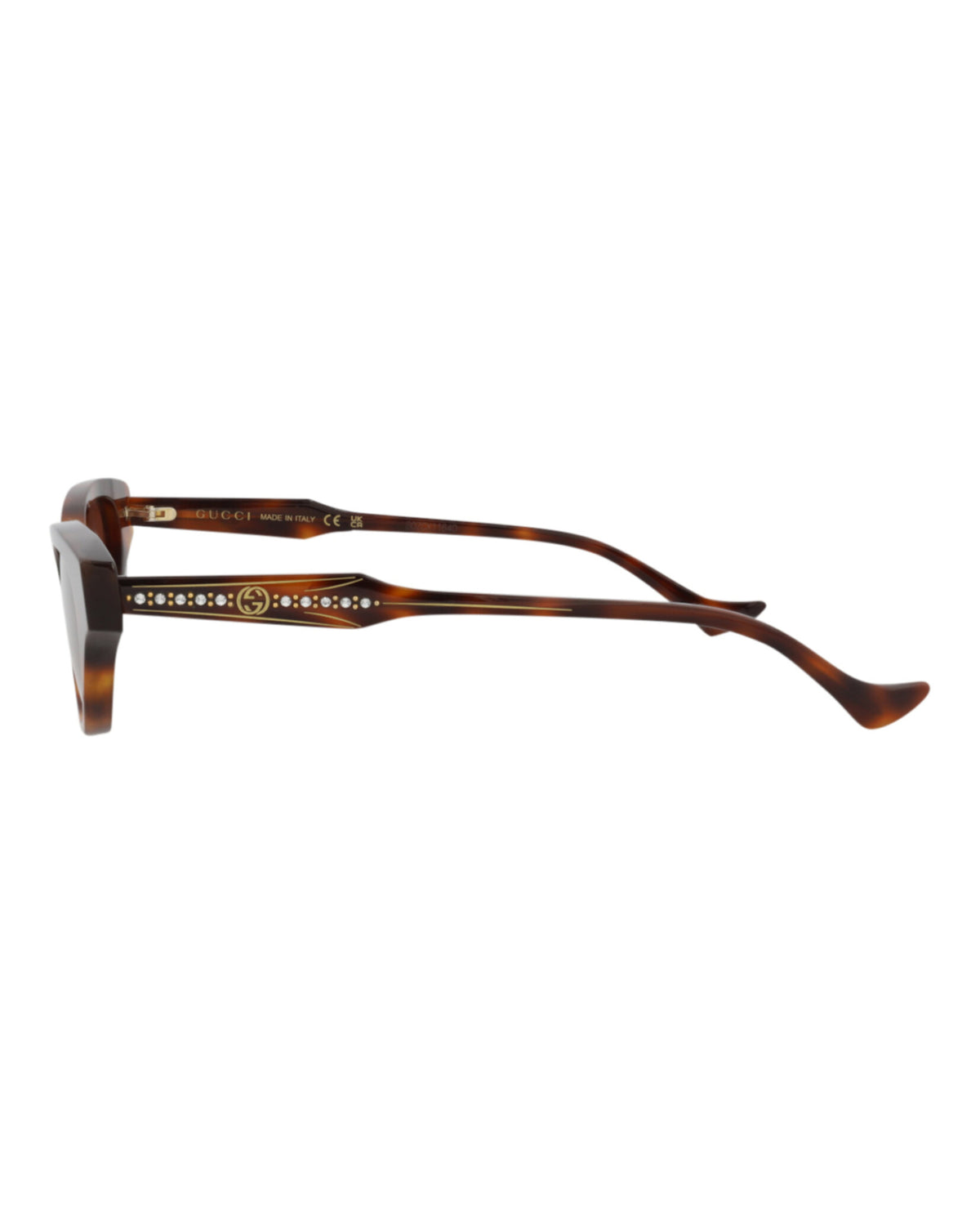 Gucci Womens Cat Eye Havana Havana Brown Fashion Designer Eyewear