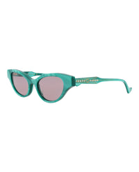 Gucci Womens Cat Eye Green Green Violet Fashion Designer Eyewear