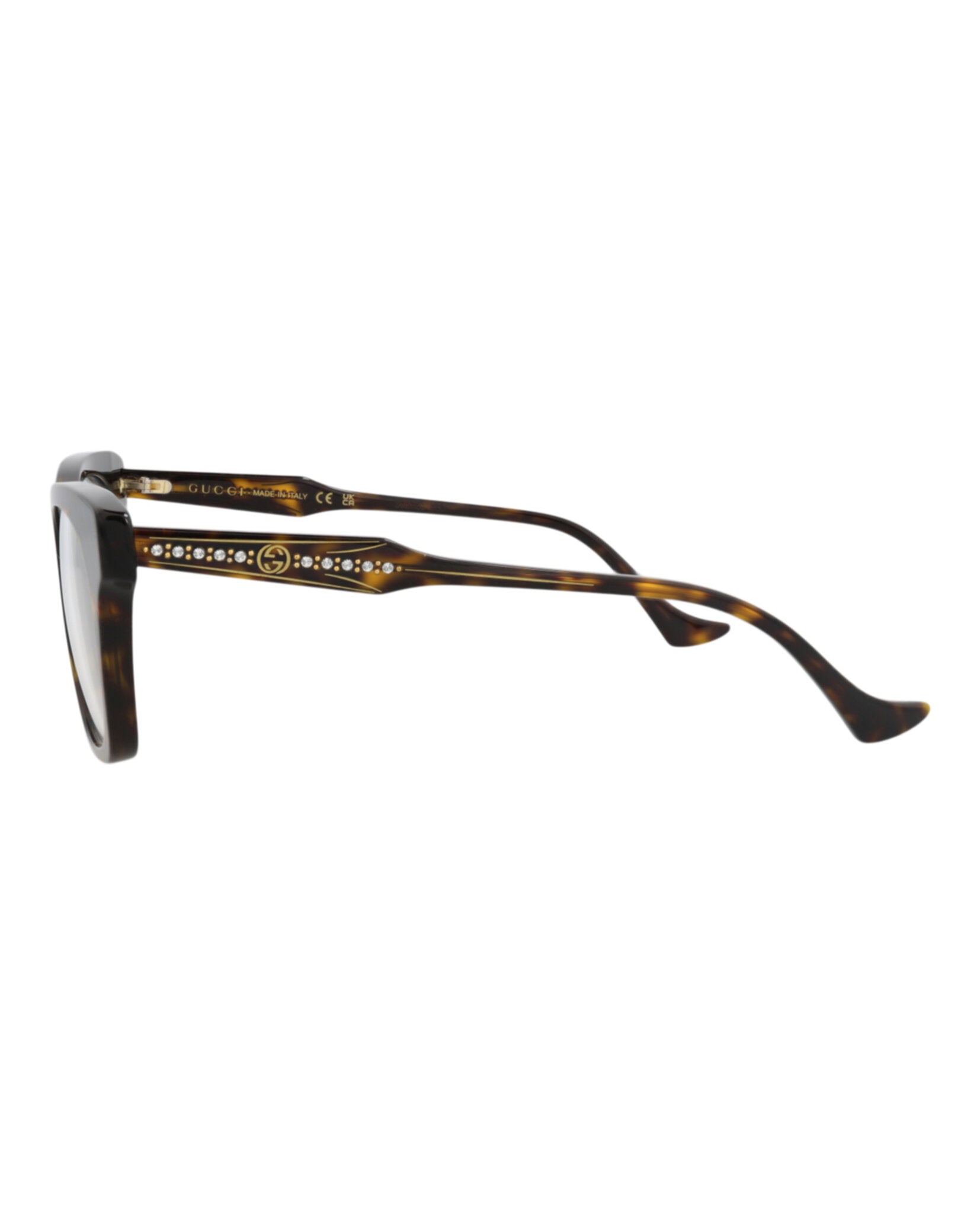 Gucci Gucci Womens Cat Eye Havana Havana Transparent Fashion Designer Eyewear