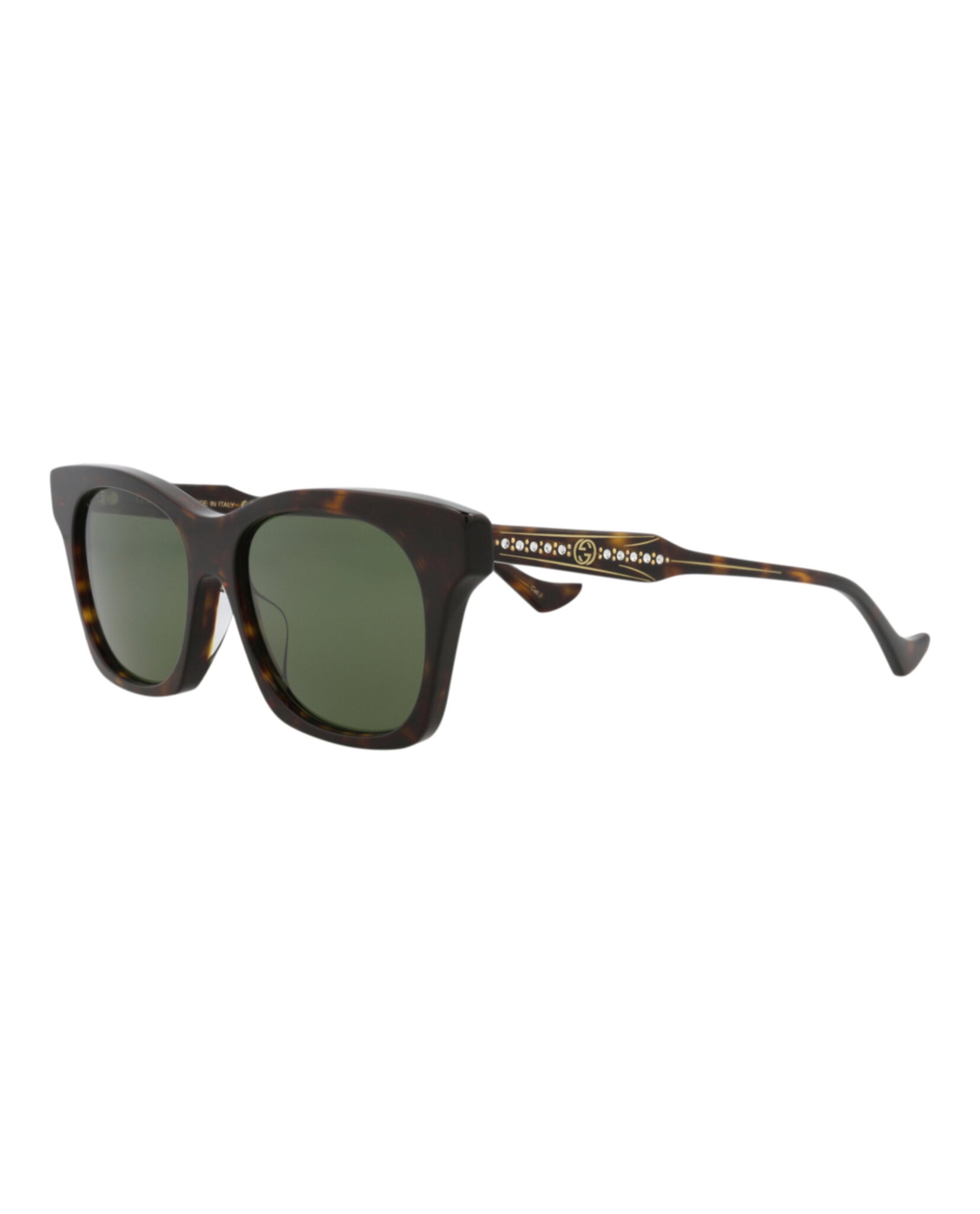 Gucci Gucci Womens Cat Eye Havana Havana Green Fashion Designer Eyewear
