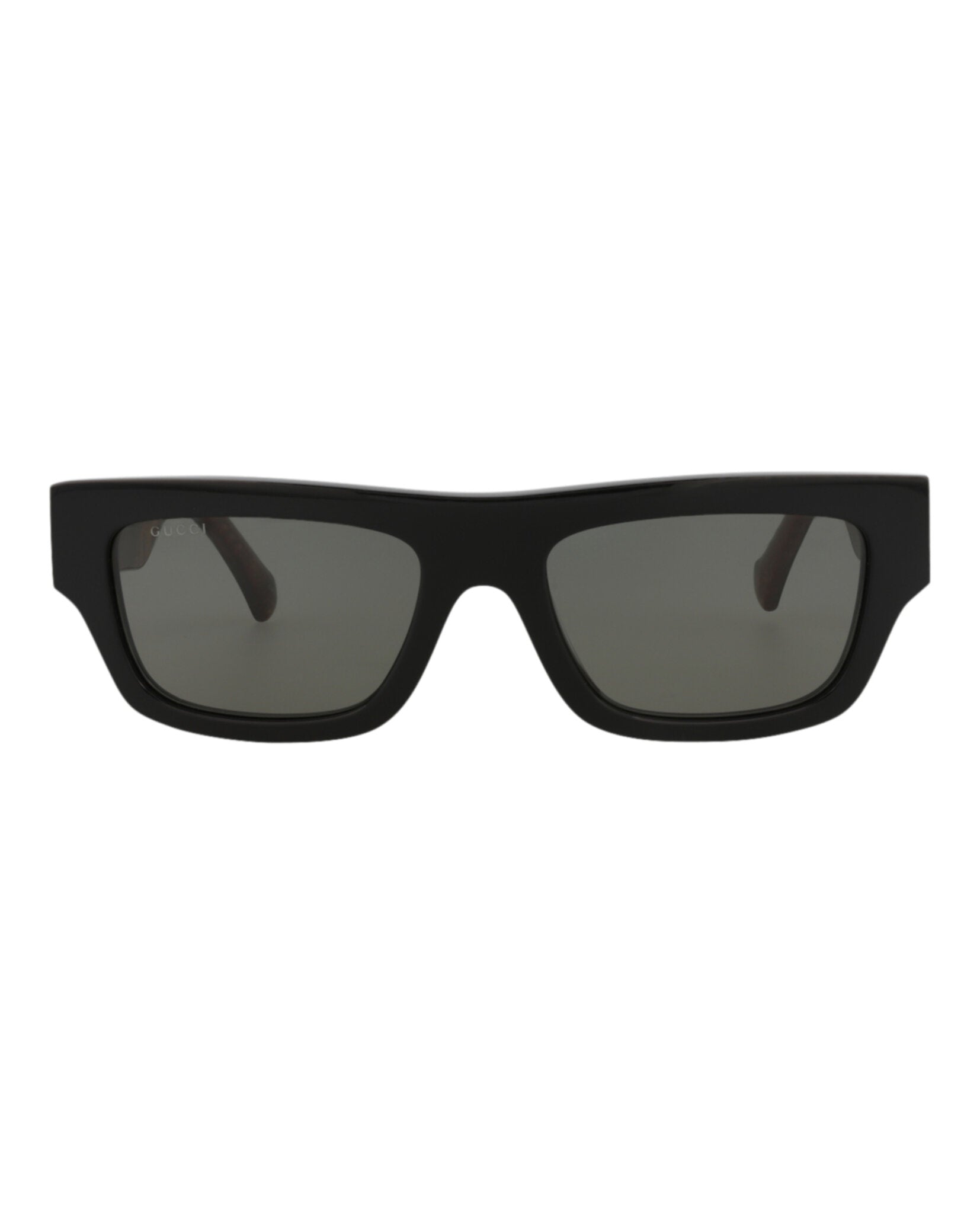 Gucci Mens Square/Rectangle Black Black Grey Fashion Designer Eyewear