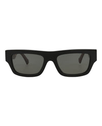 Gucci Mens Square/Rectangle Black Black Grey Fashion Designer Eyewear