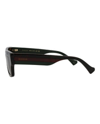 Gucci Mens Square/Rectangle Havana Havana Green Fashion Designer Eyewear