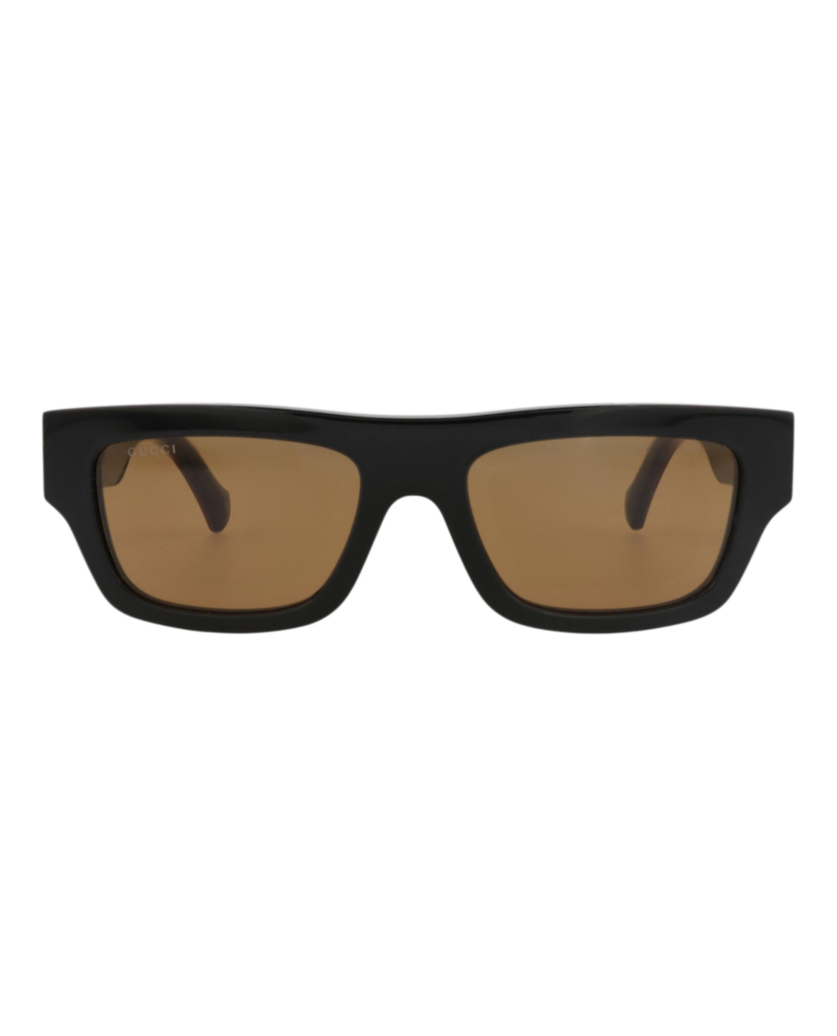 Gucci Mens Square/Rectangle Black Havana Brown Fashion Designer Eyewear