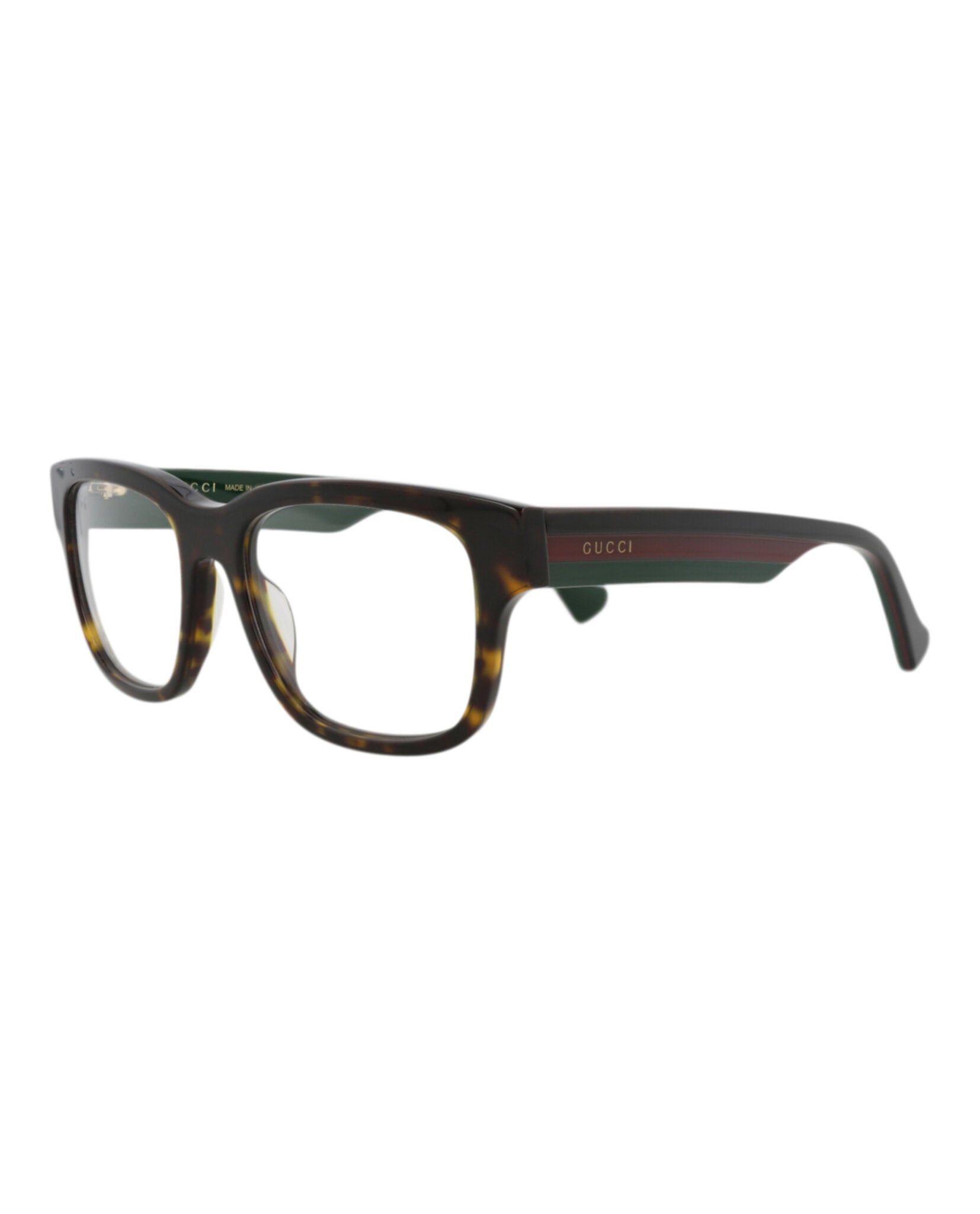 Gucci Gucci Mens Square/Rectangle Havana Havana Transparent Fashion Designer Eyewear