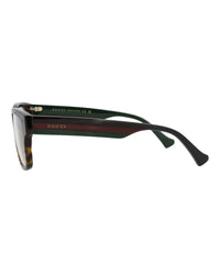 Gucci Gucci Mens Square/Rectangle Havana Havana Transparent Fashion Designer Eyewear