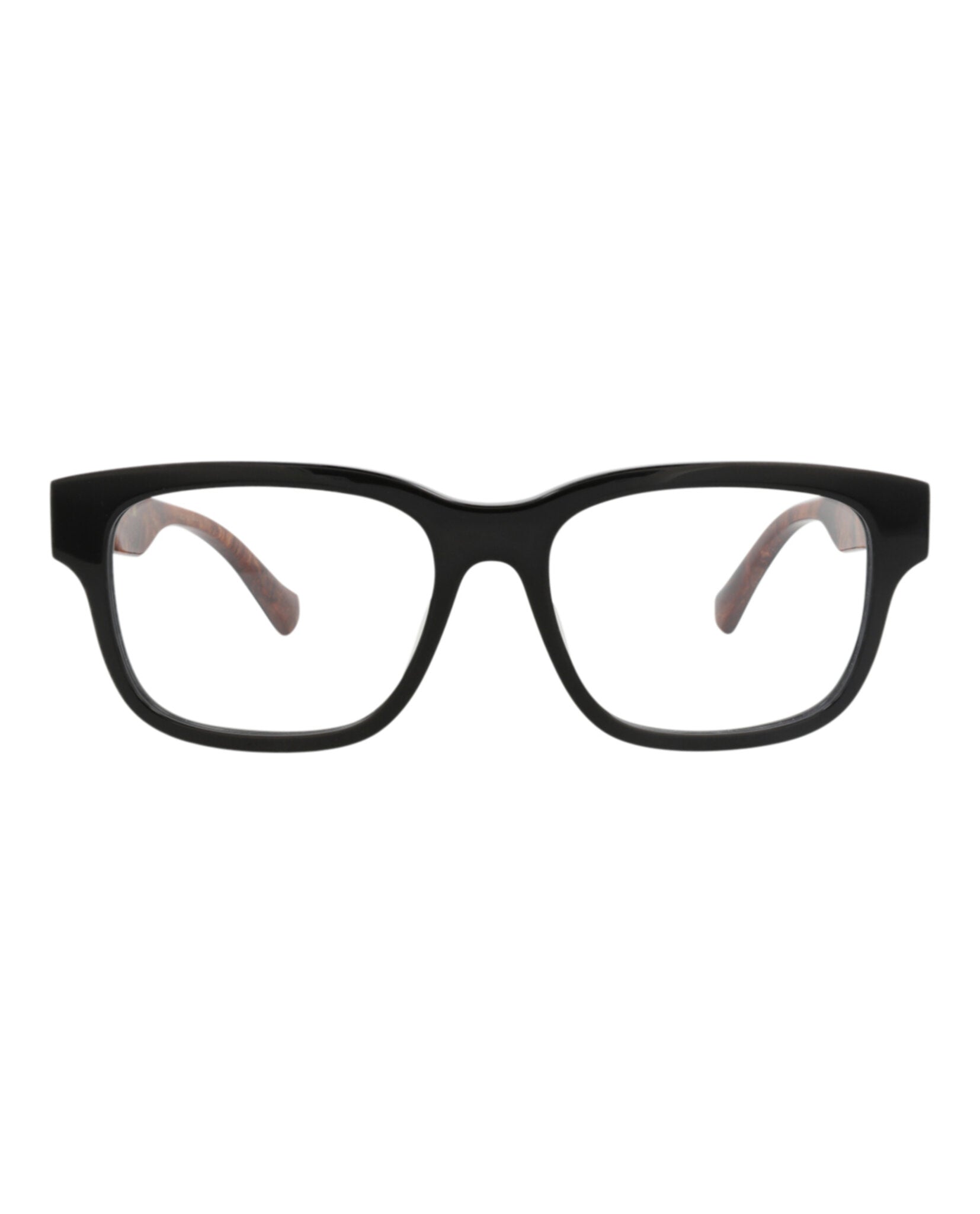 Gucci Gucci Mens Square/Rectangle Black Black Transparent Fashion Designer Eyewear