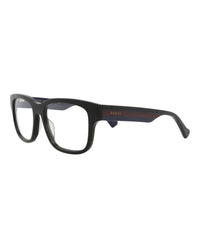 Gucci Mens Square/Rectangle Black Black Transparent Fashion Designer Eyewear