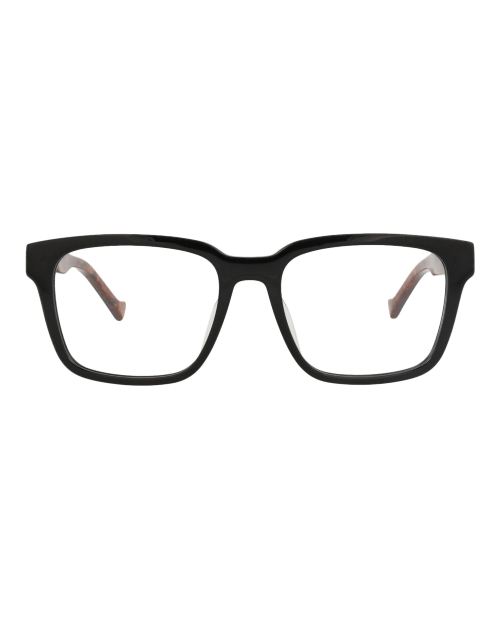 Gucci Gucci Mens Square/Rectangle Black Black Transparent Fashion Designer Eyewear