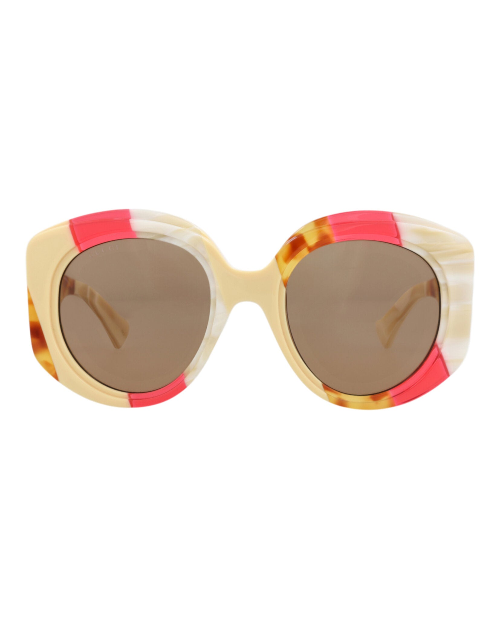 Gucci Gucci Womens Round/Oval Havana Havana Brown Fashion Designer Eyewear