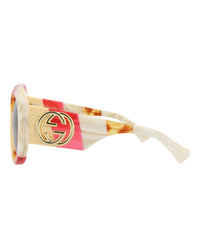 Gucci Gucci Womens Round/Oval Havana Havana Brown Fashion Designer Eyewear