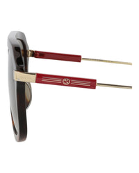 Gucci Mens Aviator Havana Gold Brown Fashion Designer Eyewear