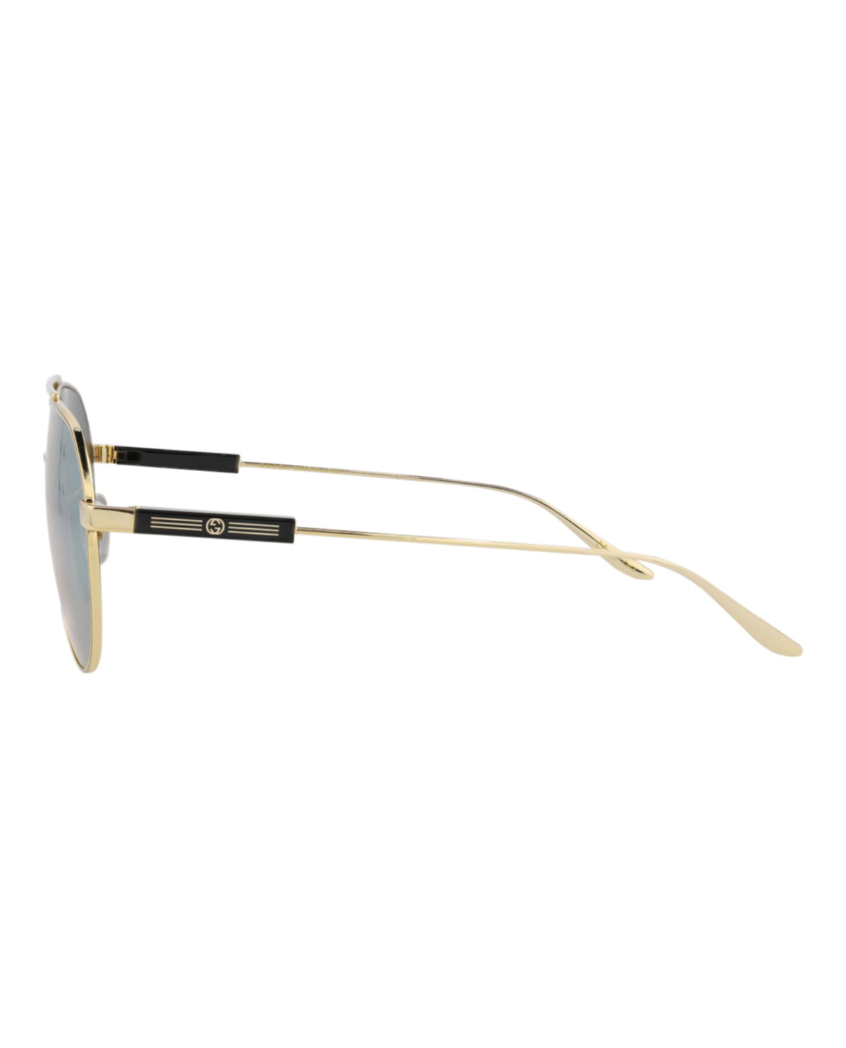 Gucci Mens Aviator Gold Gold Yellow Fashion Designer Eyewear