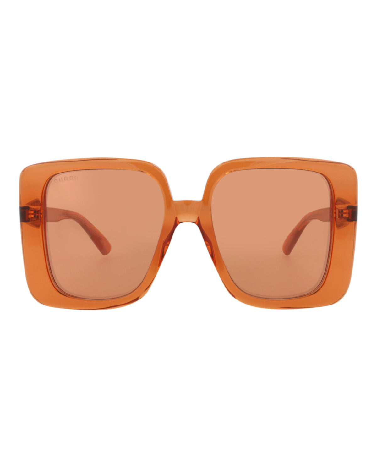 Gucci Gucci Womens Square/Rectangle Orange Orange Orange Fashion Designer Eyewear