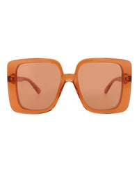Gucci Gucci Womens Square/Rectangle Orange Orange Orange Fashion Designer Eyewear