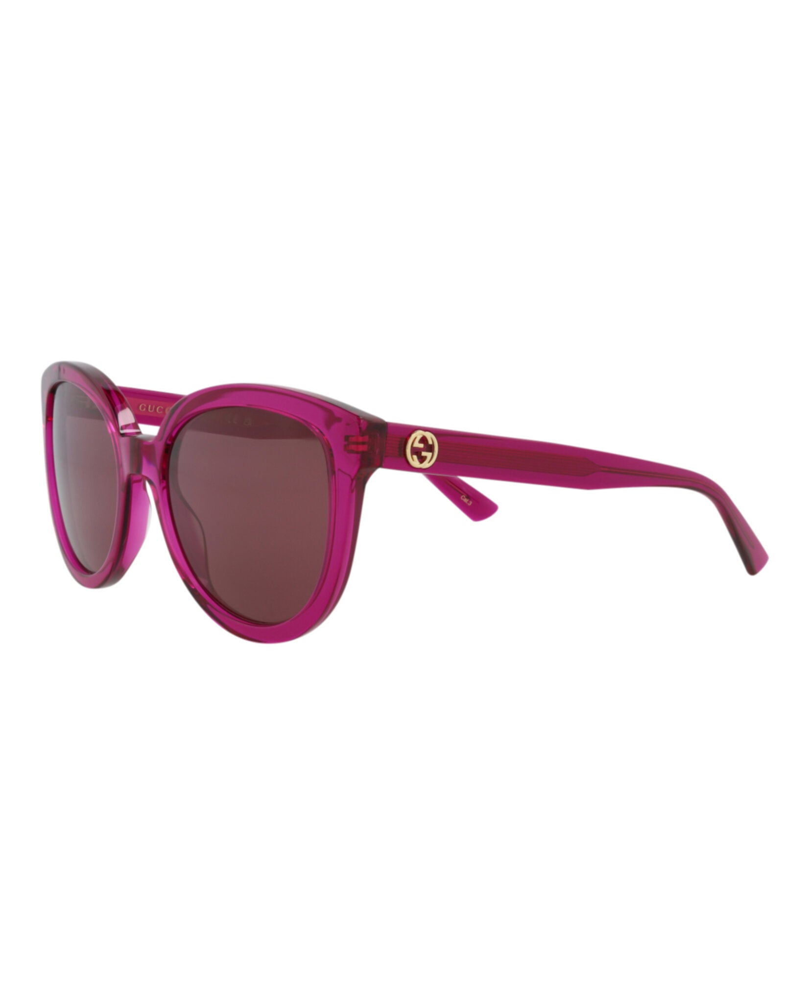 Gucci Womens Round/Oval Pink Pink Red Fashion Designer Eyewear