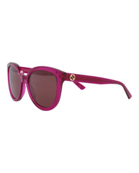 Gucci Womens Round/Oval Pink Pink Red Fashion Designer Eyewear