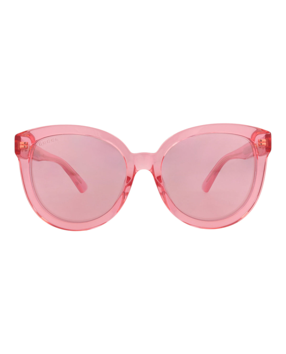 Gucci Gucci Womens Round/Oval Pink Pink Pink Fashion Designer Eyewear