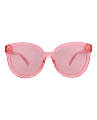 Gucci Gucci Womens Round/Oval Pink Pink Pink Fashion Designer Eyewear