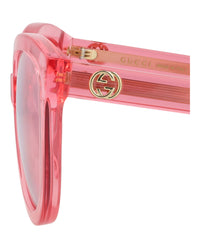 Gucci Gucci Womens Round/Oval Pink Pink Pink Fashion Designer Eyewear