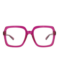 Gucci Gucci Womens Square/Rectangle Pink Pink Transparent Fashion Designer Eyewear