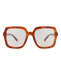 Gucci Gucci Womens Square/Rectangle Havana Havana Transparent Fashion Designer Eyewear