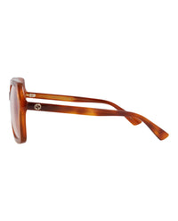 Gucci Gucci Womens Square/Rectangle Havana Havana Transparent Fashion Designer Eyewear